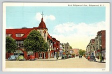 Ridgewood NJ Postcard East Ridgewood Ave Street View New Jersey 1938 Posted picture