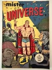Scarce Vintage 1951 Mister Universe Comic Book #1 - Media Publications Wrestling picture