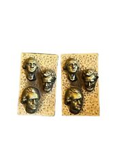 Vintage US Presidents Bookends Washington Lincoln Jefferson  picture