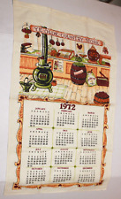Linen Kitchen Calendar Towel 1972 Country Store picture