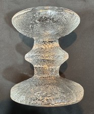 MCM IITTALA Festivo Designed By Timo Sarpaneva 3.25” Crystal Candlestick Holder picture