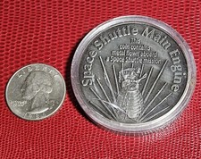 Pratt Whitney Rocketdyne Space Shuttle Main Engine Medal Flown Metal NASA  picture