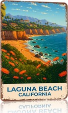 Vintage Laguna Beach California Suitable For Tin Metal Signs Home Décor 8x12 picture