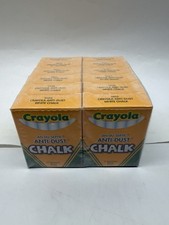 12 Boxes of 12 CRAYOLA   Anti-Dust Chalk No. 1402 Binney & Smith 2002  144 TOTAL picture