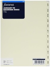 Filofax Organizer Clipbook Refill Accessory Cream Set of 12 A5 Functional picture