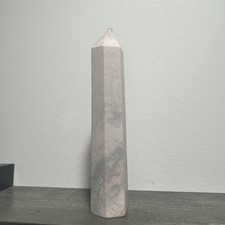Pink Opal Crystal Tower 619 Grams 8.5” picture