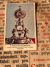 RARE VINTAGE RELIC Eucharistic miracle of Lanciano : Tissue in contact with  picture