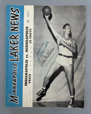 1952-53 MINNEAPOLIS LAKER NEWS Basketball v Indianapolis Olympians Program NBA picture