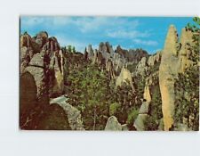Postcard Gigantic Rock Formations On Needles Road Black Hills South Dakota USA picture