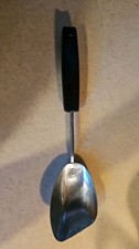 VTG Foley MPLS Ice Cream Spade Scoop Basting Spoon Stainless Black Handle VGC picture