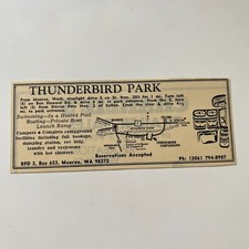 Thunderbird Park Swimming In A Heated Pool Boating Monroe WA 1974 Ad TAK7-M2 picture