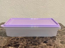 Tupperware Stackable Stak N Store Rectangular   1.5L  Refry Lilac  New picture