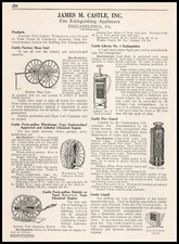 1922 James M. Castle Philadelphia Fire Guard Hose Cart Chemical Engines Print Ad picture