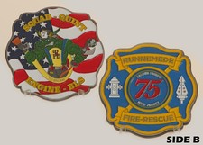 Runnemede NJ Camden County Fire Rescue Engine 75 Challenge Coin  M#4 picture