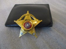 OBSOLETE VINTAGE COUNTY ATTORNEY DELTA COUNTY TEXAS BADGE by BLACKINTON +HOLDER picture