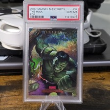 2007 Fleer Marvel Masterpieces The Hulk Foil PSA 10 Low Pop picture
