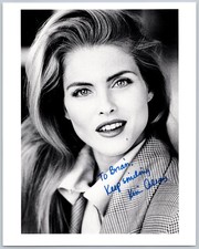 Kim Alexis Autographed Photo Supermodel Signed Keep Smiling picture