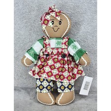 Herco Country Shop Gingerbread Girl Plush Doll 11