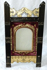 Awesome EASTLAKE 1870 Ebony & Gilt Antique VICTORIAN Portrait Frame LOOK #2 picture