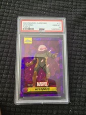 2024 Topps Marvel Sapphire Mysterio Purple /15 Psa 10 picture