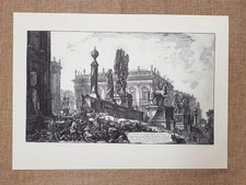 View of the Capitol next door Rome Lazio Italy Lithograph of the Piranesi 1999 picture