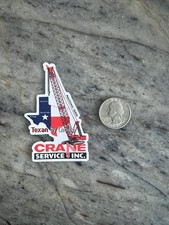Crane Service Inc. Texan by Choice Hardhat decal 1.93” x 3” picture
