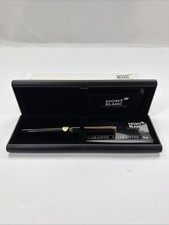 MONTBLANC Fountain Pen 320 F Black Vintage 14k Gold Tip Fresh Ink New picture