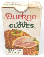 Vintage 1970s Advertising Spice Box Christmas Display Durkee Whole Cloves picture