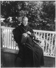 Photo:Cardinal James Gibbons 1917 Roman Catholic Clergy Seated on Porch picture