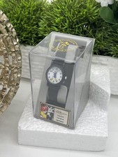 Disney Store Donald Duck Watch Black Band in Original Acrylic Display Box picture