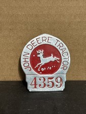 Vintage John Deere Tractor Factory #4359 Employee ID Pinback Badge picture