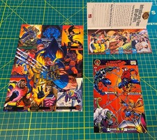 1994 1995 Fleer Ultra X-Men Spider-Man Promo Ad Insert Lot UltraPrints picture