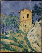 Oil painting The-House-with-the-Cracked-Walls-1892-94-Paul-Cezanne-oil landscape picture