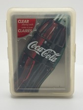 Coca-Cola Easy to Shuffle Clear Playing Cards, Soda Theme Coke Bottle Design VTG picture