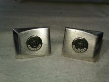 RARE Vintage Deerfield Academy Cufflinks.  Enamel School Seal .  VGC picture