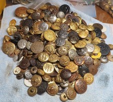 Large Lot of Mostly Uniform Type Buttons 364 Count 3.5 Pounds picture