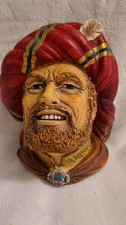 Vintage Bossons Chalkware Head Aruj Barbarossa Wall Plaque  picture