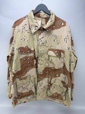 Vintage US Army Coat Mens XL Long Desert Chocolate Chip Camo Combat Jacket BDU picture