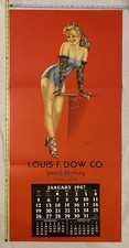 Vintage 1947 XL Pin-Up Calendar - Billy Devorss  - Louis F Dow Co.  43