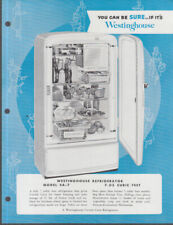 Westinghouse Refrigerator Model SA-7 sell sheet ca 1950s picture