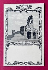 Postcard Langeberg near Gehren in Thuringia around 1917 Kai Günther monument (182737 picture