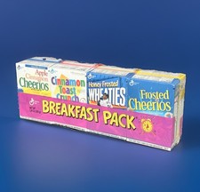 1995 Vintage General Mills Breakfast Variety Pack Cereal Boxes - SEALED UNOPENED picture