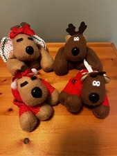 Vintage Rodney Reindeer & Friends Plush Full Set Burger King 1980s Hallmark picture