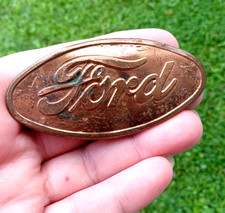 Original Antique 1928-1931 FORD Model A Radiator Shell Emblem Badge Nameplate picture