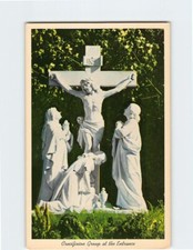 Postcard Crucifixion Group at the Entrance Sanctuary of Our Sorrowful Mother OR picture