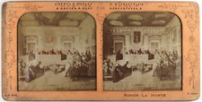 France Paris Roger La Honte Theater Liébert c1890 Photo Stereo Diorama Vintage A picture