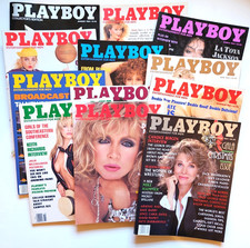 Playboy Magazine 1989 Complete Year Lot 12 Issues Centerfolds 35th Anniversary picture