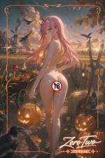 Zero Two Halloween Limited Anime Waifu NFC Smart Card A5 Holographic Collectible picture