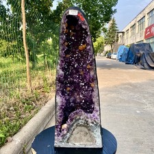 40LB Large natural amethyst crystal cave cathedral crystal cluster specimen- picture