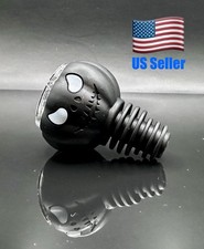 Universal 14mm 18mm Hybrid Silicone Glass Bowl -Blacklight Reactive BLACK picture